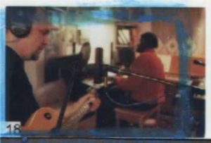 Tim Lee and Mel Brown. Recording Tim's debut CD - 2002.